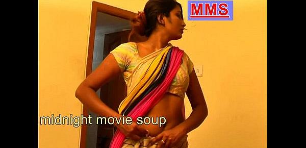  very hot indian housewife after bath wearing saree boy watch secretly